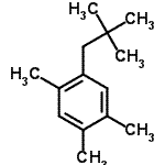 结构式 CAS# 56666-87-6, 1-(2,2-二甲基丙基)-2,4,5-三甲基苯