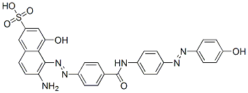 CAS#: 56670-24-7， 6-Amino-4-Hydroxy-5-[[4-[[[4-[(4-Hydroxyphenyl)Azo]Phenyl]Amino]Carbonyl]Phenyl]Azo]Naphthalene-2-Sulphonic Acid