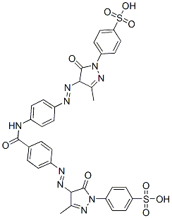 CAS#: 56670-26-9， 4-[4-[[4-[[4-[[4,5-Dihydro-3-Methyl-5-Oxo-1-(4-Sulphophenyl)-1H-Pyrazol-4-Yl]Azo]Benzoyl]Amino]Phenyl]Azo]-4,5-Dihydro-3-Methyl-5-Oxo-1H-Pyrazol-1-Yl]Benzenesulphonic Acid