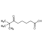 结构式 CAS# 56721-58-5, 7,7-二甲基-6-氧代辛酸