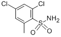 structure of CAS# 568577-80-0, 2,4-Dichloro-6-Methylbenzene Sulphonamide;2,4-Dichloro-6-Methylbenzene-1-Sulfonamide;2,4-DICHLORO-6-METHYLBENZENE SULPHONAMIDE;2,4-DICHLORO-6-METHYLBENZENESULFONAMIDE