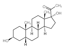 CAS#: 570-53-6， 3beta,17alpha-Dihydroxy-5beta-Pregnan-20-One