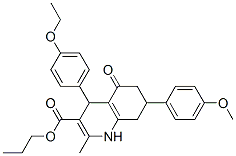 CAS#: 5707-27-7， Propyl 4-(4-Ethoxyphenyl)-7-(4-Methoxyphenyl)-2-Methyl-5-Oxo-4,6,7,8-Tetrahydro-1H-Quinoline-3-Carboxylate