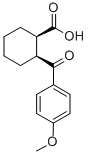 structure of CAS# 57078-11-2, cis-2-(4-Methoxybenzoyl)Cyclohexane-1-Carboxylic Acid