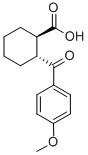 structure of CAS# 57078-12-3, trans-2-(4-Methoxybenzoyl)Cyclohexane-1-Carboxylic Acid;TRANS-2-(4-METHOXYBENZOYL)CYCLOHEXANE-1-CARBOXYLIC ACID