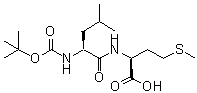 CAS#: 57092-20-3， N-{[(2-Methyl-2-Propanyl)Oxy]Carbonyl}-L-Leucyl-L-Methionine