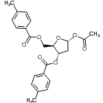 CAS#: 57236-72-3， 1-O-Acetyl-2-Deoxy-3,5-Bis-O-(4-Methylbenzoyl)-alpha-D-Erythro-Pentofuranose