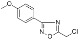 structure of CAS# 57238-76-3, 5-(Chloromethyl)-3-(4-Methoxyphenyl)-1,2,4-Oxadiazole;Zinc00163038;Stk144097