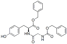 结构式 CAS# 57294-46-9, 苄氧羰基-甘氨酰-L-酪氨酸苄酯
