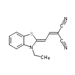 CAS#: 57296-02-3， [(2Z)-2-(3-Ethyl-1,3-Benzothiazol-2(3H)-Ylidene)Ethylidene]Malononitrile