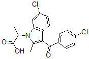 CAS#: 57329-97-2， 3-(4-Chlorobenzoyl)-6-Chloro-alpha,2-Dimethyl-1H-Indole-1-Acetic Acid