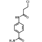 结构式 CAS# 573994-42-0, 4-[(3-氯丙酰基)氨基]苯甲酰胺