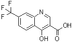 结构式 CAS# 574-92-5, 4-羟基-7-三氟甲基-3-喹啉羧酸