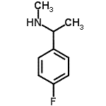 结构式 CAS# 574731-02-5, 1-(4-氟苯基)-N-甲基乙胺