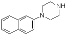 structure of CAS# 57536-91-1, 1-(2-Naphthyl)Piperazine;1-(2-naphthyl)piperazine;1-(naphthalen-2-yl)piperazine;1-Naphthalen-2-yl-piperazine