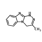 CAS 登录号：57537-37-8， 3-甲基-1,4-二氢[1,2,4]三嗪并[4,3-a]苯并咪唑