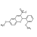 CAS#: 57543-98-3， 6-Methoxy-2-(2-Methoxyphenyl)-3-Nitro-2H-Chromene