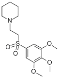 CAS#: 57554-04-8， 1-(2-(3,4,5-Trimethoxyphenyl)Sulfonylethyl)-Piperidine