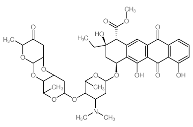 CAS#: 57596-79-9， Aclacinomycin B