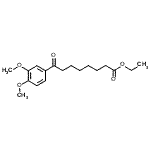 结构式 CAS# 57641-19-7, 乙基8-(3,4-二甲氧基苯基)-8-氧代辛酸酯