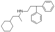 CAS#: 57653-27-7， N-(2-Cyclohexyl-1-methylethyl)-3,3-diphenylpropylamine hydrochloride