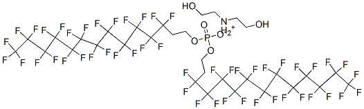 CAS#: 57678-00-9， Bis(2-Hydroxyethyl)Ammonium Bis[3,3,4,4,5,5,6,6,7,7,8,8,9,9,10,10,11,11,12,12,13,13,14,14,14-Pentacosafluorotetradecyl] Phosphate