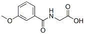 结构式 CAS# 57728-61-7, (3-甲氧基-苯甲酰基氨基)-乙酸