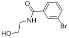 结构式 CAS# 57728-66-2, 3-溴-N-(2-羟基乙基)苯甲酰胺