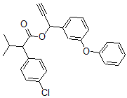 CAS#: 57731-67-6， 4-Chloro-alpha-(1-Methylethyl)Benzeneacetic Acid 1-(3-Phenoxyphenyl)-2-Propynyl Ester