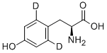 structure of CAS# 57746-15-3, L-Tyrosine-2,6-D2
