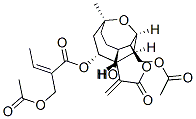 CAS#: 57800-56-3， (Z)-2-Acetoxymethyl-2-Butenoic Acid [(3aR,4R,6S,9S,10S,11R,11aS)-Dodecahydro-10-Acetoxymethyl-9-Hydroxy-6-Methyl-3-Methylene-2-Oxo-6,11-Epoxycyclodeca[b]Furan-4-Yl] Ester