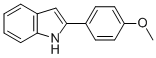 structure of CAS# 5784-95-2, 2-(4-Methoxyphenyl)-1H-Indole;Zinc00217297;Oprea1_204462;Eu-0017071