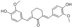 structure of CAS# 579-23-7, Cyclovalone;(2E,6E)-2,6-Bis[(4-Hydroxy-3-Methoxyphenyl)Methylidene]Cyclohexan-1-One;2,6-Bis[(4-Hydroxy-3-Methoxyphenyl)Methylidene]Cyclohexan-1-One;2,6-Bis[(4-Hydroxy-3-Methoxy-Phenyl)Methylene]Cyclohexan-1-One