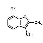 CAS#: 5791-90-2， 7-Bromo-2,3-Dimethyl-1-Benzofuran