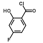 structure of CAS# 57976-99-5, 4-Fluoro-2-Hydroxybenzoyl Chloride;4-fluoro-2-hydroxybenzoyl chloride