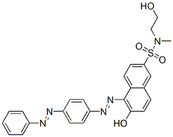 CAS#: 58104-55-5， 6-Hydroxy-N-(2-Hydroxyethyl)-N-Methyl-5-[[4-(Phenylazo)Phenyl]Azo]Naphthalene-2-Sulphonamide