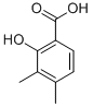 结构式 CAS# 58138-74-2, 2-羟基-3,4-二甲基-苯甲酸