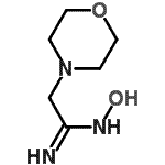 结构式 CAS# 5815-63-4, N-羟基-2-(4-吗啉基)乙脒