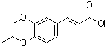 结构式 CAS# 58168-81-3, (2E)-3-(4-乙氧基-3-甲氧基苯基)丙烯酸