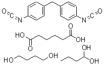CAS#: 58180-53-3， Hexanedioic acid, polymer with butanediol, 1,4-butanediol and 1,1'-methylenebis(4-isocyanatobenzene)