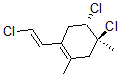 CAS 登录号：58207-70-8， (4R)-4,5beta-二氯-1-[(E)-2-氯乙烯基]-2,4-二甲基环己烯
