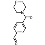 结构式 CAS# 58287-80-2, 4-(4-吗啉基羰基)苯甲醛