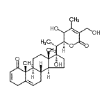 CAS#: 58324-08-6， (22S)-17,23,27-Trihydroxy-22,26-Epoxyergosta-2,5,24-Triene-1,26-Dione