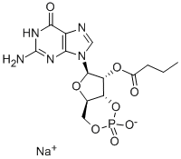 CAS#: 58329-72-9， 2'-O-Butyrylguanosine cyclic-3',5'-phosphate sodium salt