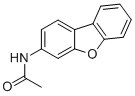 结构式 CAS# 5834-25-3, N-(二苯并呋喃-3-基)乙酰胺