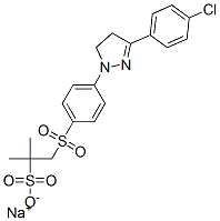 CAS#: 58370-37-9， Sodium 1-[[4-[3-(4-Chlorophenyl)-4,5-Dihydro-1H-Pyrazol-1-Yl]Phenyl]Sulphonyl]-2-Methylpropane-2-Sulphonate
