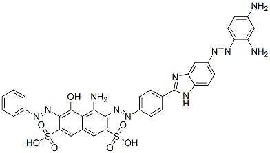 CAS#: 58370-70-0， 4-Amino-3-[[4-[5-[(2,4-Diaminophenyl)Azo]-1H-Benzimidazol-2-Yl]Phenyl]Azo]-5-Hydroxy-6-(Phenylazo)-2,7-Naphthalenedisulfonic Acid