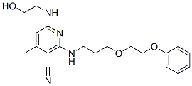 CAS#: 58444-23-8， 6-[(2-Hydroxyethyl)Amino]-4-Methyl-2-[[3-(2-Phenoxyethoxy)Propyl]Amino]Nicotinonitrile