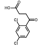 结构式 CAS# 58457-57-1, 4-(2,4-二氯苯基)-4-氧代丁酸