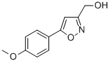 结构式 CAS# 58492-77-6, (5-(4-甲氧基苯基)异恶唑-3-基)甲醇